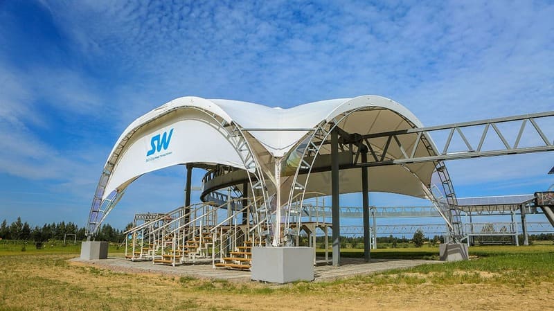 telte arkitektoniske strukturer