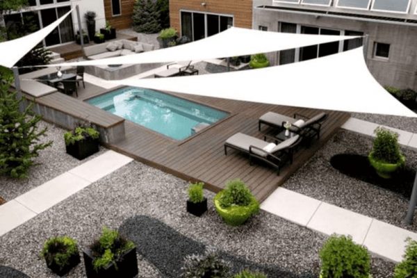 Swimmingpool markiser